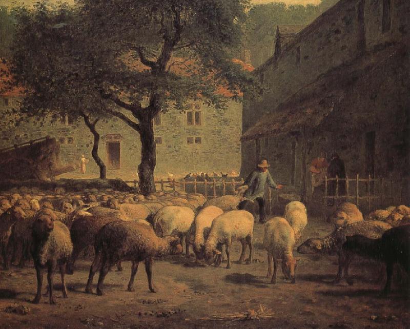 Jean Francois Millet Sheep oil painting picture